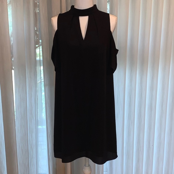 Kaari Blue Cold shoulder sz 2 LBD like new! - Picture 2 of 6